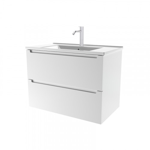 Тумба под раковину ЗОВ Дион 100 D100BM подвесная цвет Белый матовый