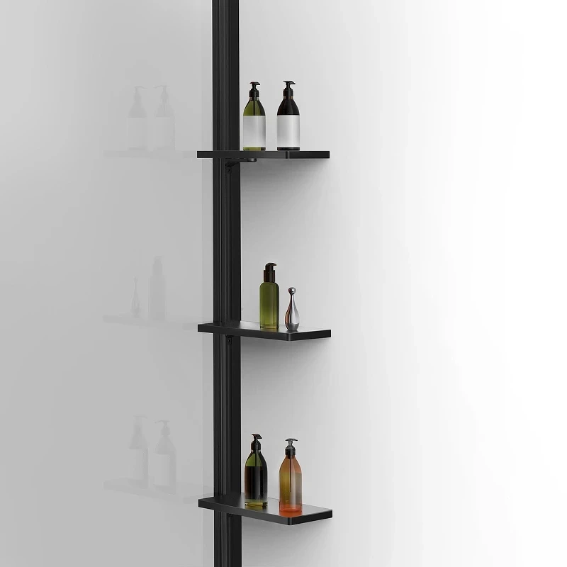 Душевая перегородка Vincea Walk in WS 60 VSW-1HWS600CLB профиль цвет Черный стекло прозрачное