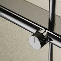 Душевая система AQUAme AQM8010B Черная латунь на стену