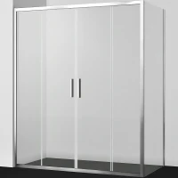 Душевой уголок WasserKRAFT Lippe 160x100 45S52 профиль Серебристый стекло прозрачное