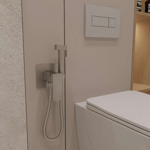 Гигиенический душ со смесителем Oliveeka D OL-829003-BN цвет Никель матовый