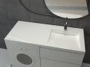 Раковина Stella Polar Берта 120 R SP-00001560 на стиральную машину Белая