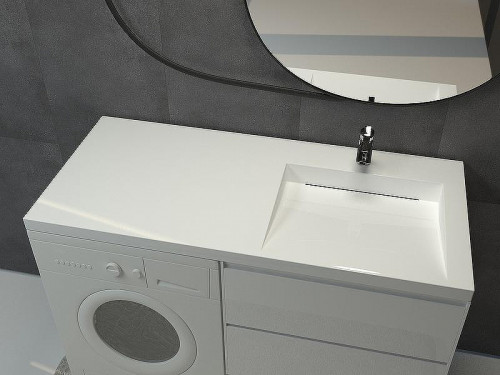 Раковина Stella Polar Берта 120 R SP-00001560 на стиральную машину Белая