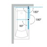 Шторка на ванну Koller Pool Waterfall Line 115 QP95 R профиль Хром стекло рифленое