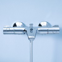 Смеситель для ванны Grohe Grohtherm 800 34567000 с термостатом Хром латунь на стену