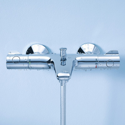 Смеситель для ванны Grohe Grohtherm 800 34567000 с термостатом Хром латунь на стену