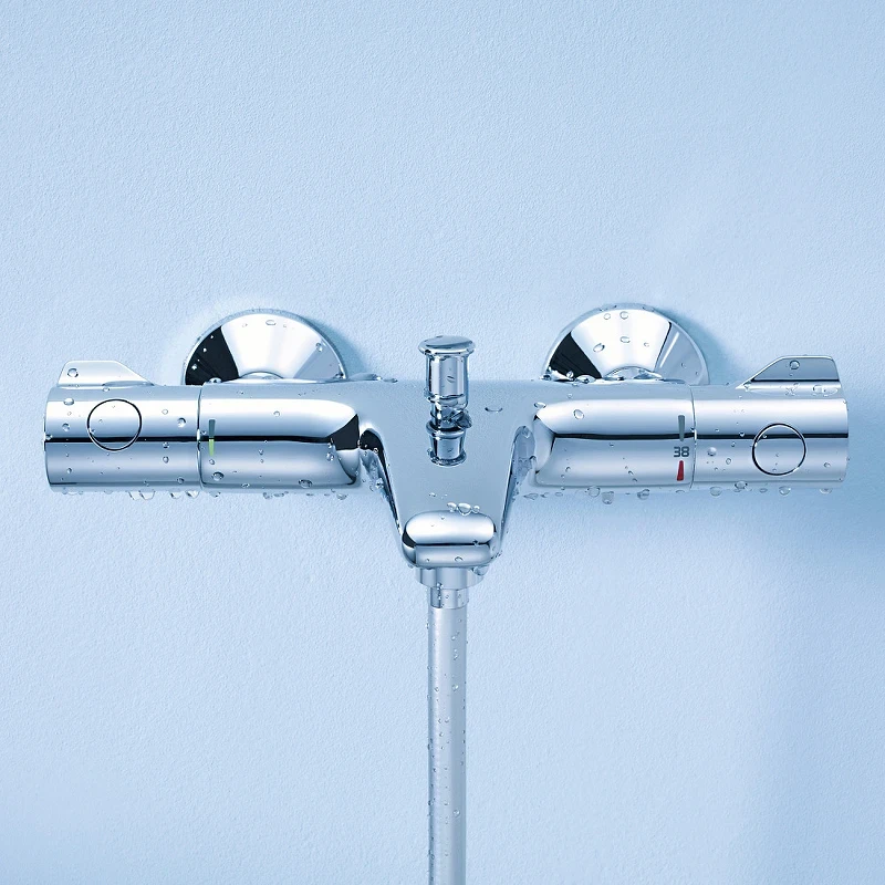 Смеситель для ванны Grohe Grohtherm 800 34567000 с термостатом Хром латунь на стену