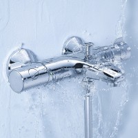 Смеситель для ванны Grohe Grohtherm 800 34567000 с термостатом Хром латунь на стену