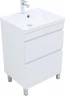 Тумба с раковиной Aquanet Нота New 60 345796 цвет Белый глянец