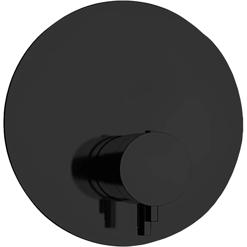 Смеситель для душа Remer Minimal Thermo NT30KBNO с термостатом Черный матовый латунь встраиваемый