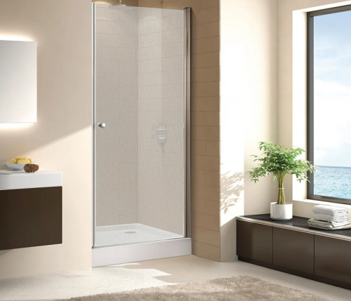 Душевая дверь Cezares Eco 60 ECO-O-B-1-60-P-Cr профиль Хром стекло рифленое