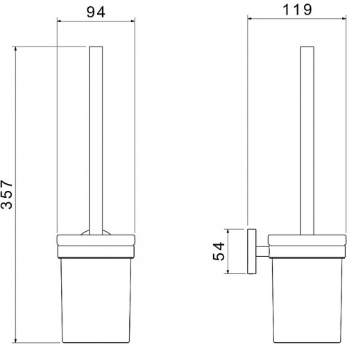 Ершик для унитаза Aquatek Европа AQ4110CR Хром
