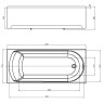 Акриловая ванна Aquatek Eco-friendly Ника 160x75 NIK160-0000001 без панелей, каркаса и слив-перелива