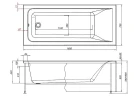 Акриловая ванна Aquanet Aura 170х70 362712 цвет Белый