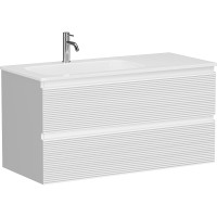 Тумба под раковину Sancos Folk 100 L FL100LW подвесная Bianco МДФ / ЛДСП