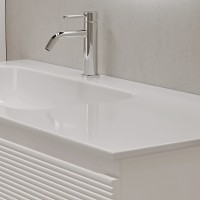 Тумба под раковину Sancos Folk 100 L FL100LW подвесная Bianco МДФ / ЛДСП