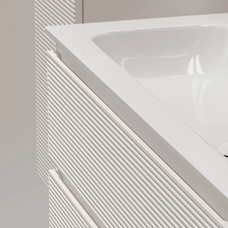 Тумба под раковину Sancos Folk 100 L FL100LW подвесная Bianco МДФ / ЛДСП