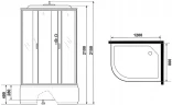 Душевая кабина Niagara Classic NG-2310-14R 120x80 без гидромассажа