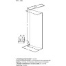 Душевая перегородка Allen Brau Infinity 1 140 3.21026.BA.T профиль Серебро браш стекло тонированное
