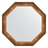 Зеркало Evoform Octagon 67х67 BY 3996 в багетной раме - Состаренная бронза 66