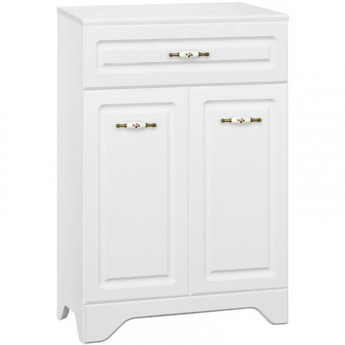 Тумба Style Line Олеандр 2 Люкс 60 ЛС-00000347 Белая МДФ / ЛДСП