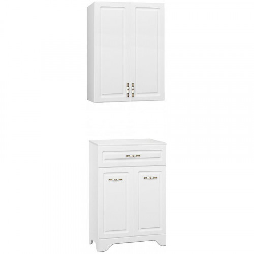 Тумба Style Line Олеандр 2 Люкс 60 ЛС-00000347 Белая МДФ / ЛДСП