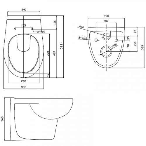 Унитаз WesnaArt Ocean 202-OCE12 подвесной с сиденьем Микролифт