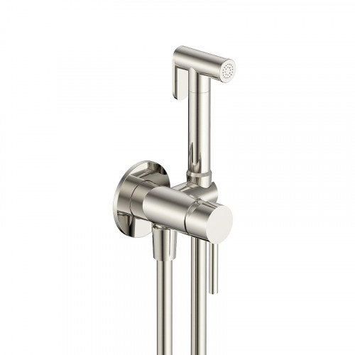 Гигиенический душ со смесителем AQUAme Siena AQM6217BN цвет Никель шлифованный