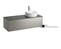 Тумба под раковину Laufen Sonar 120 4.0542.7.034.142.1 подвесная цвет Титан Черный мрамор