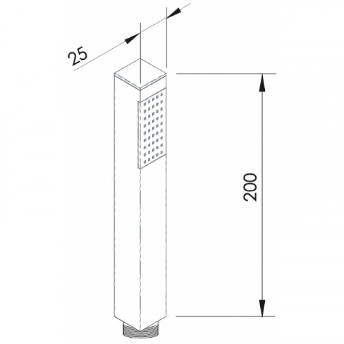 Ручной душ Remer 317SSDOx Золото глянцевое латунь