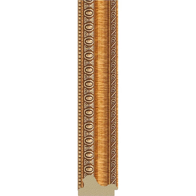 Зеркало Evoform Octagon 52х52 BY 3706 в багетной раме - Золотые бусы на бронзе 60 мм