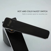 Смеситель для раковины Frap H57 F1057-2 Черный матовый Хром