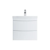 Тумба с раковиной AM.PM Like 65 M80-FHX0652-WC0652 подвесная цвет Белый глянец