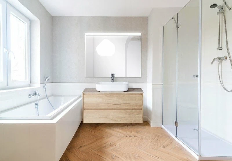 Зеркало BelBagno SPC 90 SPC-UNO-900-800-TCH с подсветкой с сенсорным выключателем стекло