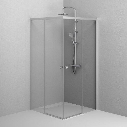 Душевой уголок AM.PM X-Joy 100х100 W94G-403-100100-MT1K профиль Хром матовый стекло прозрачное