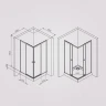Душевой уголок AM.PM X-Joy 100х100 W94G-403-100100-MT1K профиль Хром матовый стекло прозрачное