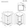 Душевой уголок AM.PM X-Joy 100х100 W94G-403-100100-MT1K профиль Хром матовый стекло прозрачное