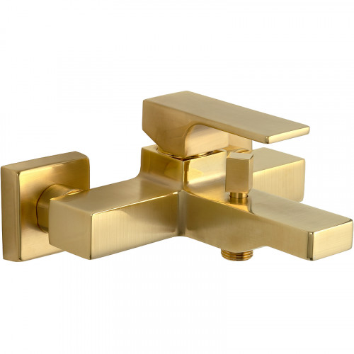 Смеситель для ванны Remer Absolute AU05BG Золото брашированное латунь на стену