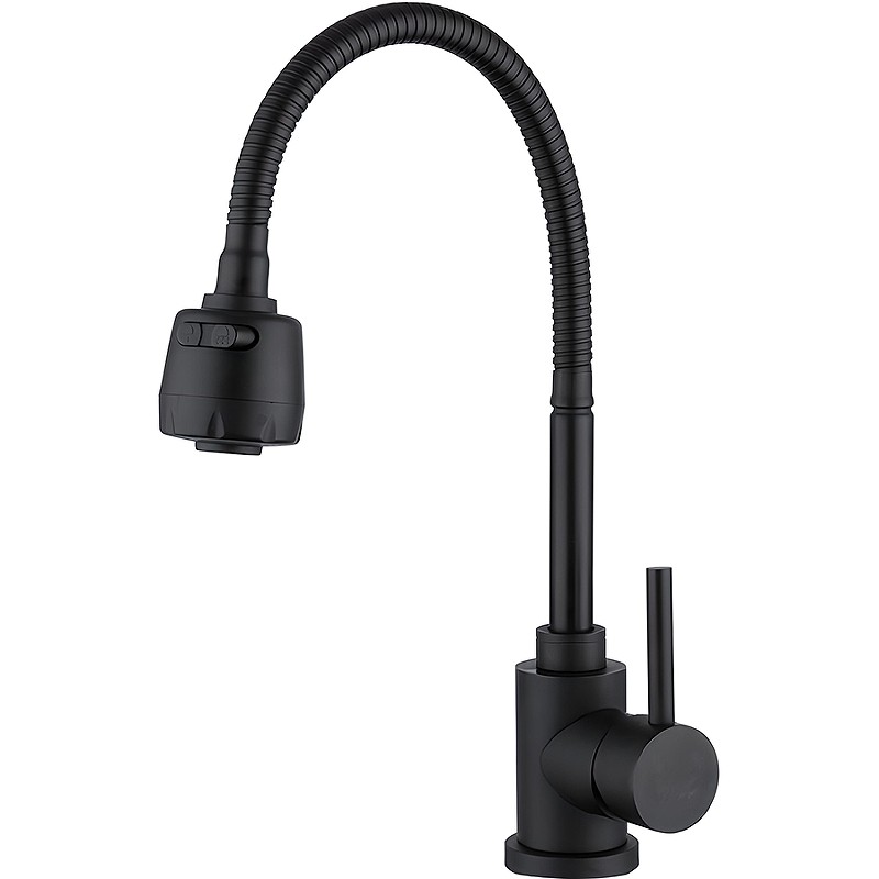 Смеситель для кухни Frap F40993-6 Черный матовый нержавеющая сталь