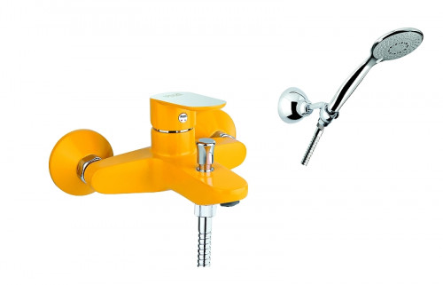 Смеситель для ванны Fiore Kevon Chic 81YX8150 цвет Хром Желтый