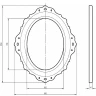 Зеркало Migliore CDB 105 24962 Слоновая кость стекло