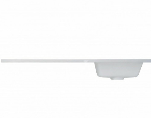 Раковина Эстет Даллас 110 R ФР-00001668 с местом под стиральную машину Белая искусственный камень (литьевой мрамор) с местом под стиральную машину, полувстраиваемая