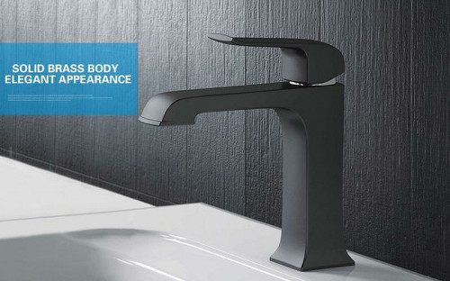 Смеситель для раковины Gappo G50 G1050 Черный матовый латунь