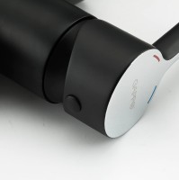 Смеситель для кухни Gappo G03-6 G4303-6 Черный матовый Хром латунь