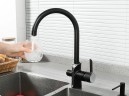 Смеситель для кухни Gappo G03-6 G4303-6 Черный матовый Хром латунь