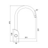 Смеситель для кухни Gappo G03-6 G4303-6 Черный матовый Хром латунь