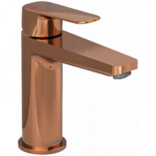 Смеситель для раковины Teska Quars E5619 Розовое золото латунь