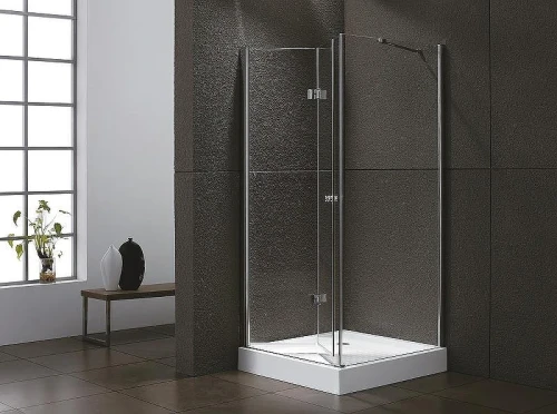 Душевой уголок Cezares Elena 90x80 ELENA-W-ASH-1-90/80-C-Cr профиль Хром стекло прозрачное