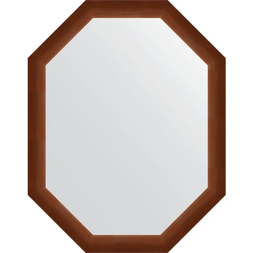 Зеркало Evoform Octagon 72x92 BY 7076 в багетной раме - Орех 65 мм стекло