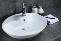 Раковина-чаша BelBagno 55 BB1370 Белая фаянс накладная